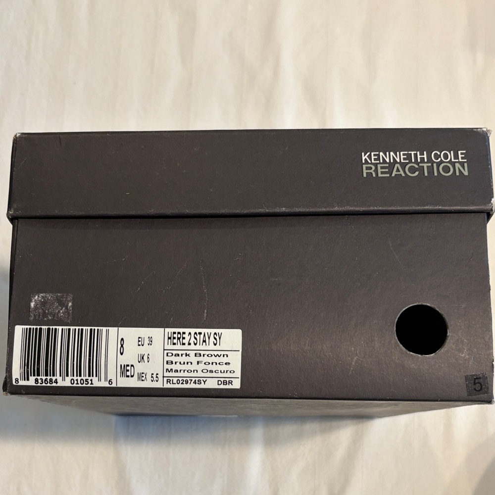 Kenneth Cole Reaction Strappy Dark Brown Heels - Picture 6 of 8